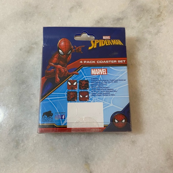 Four Glass Coasters. Marvel Spider-Man - Picture 3 of 4